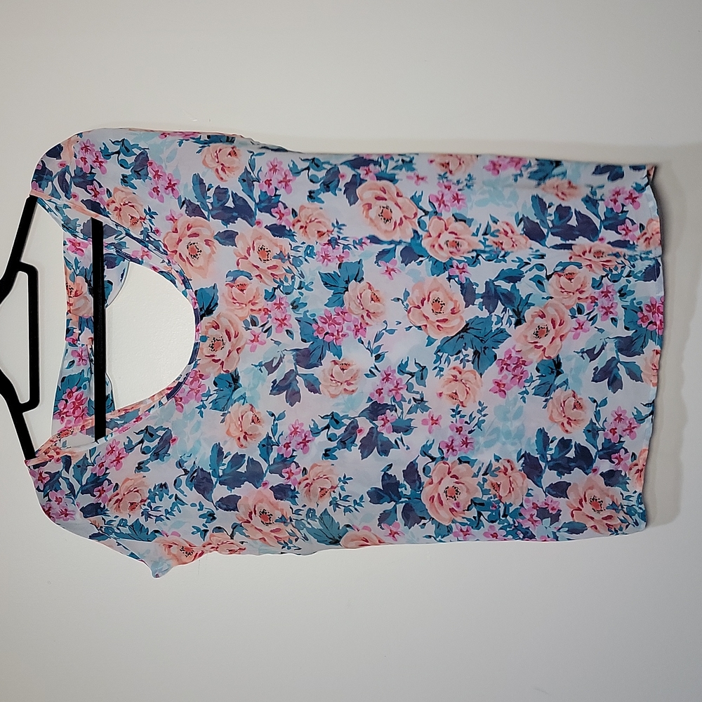 Torrid sheer floral blouse (0X)